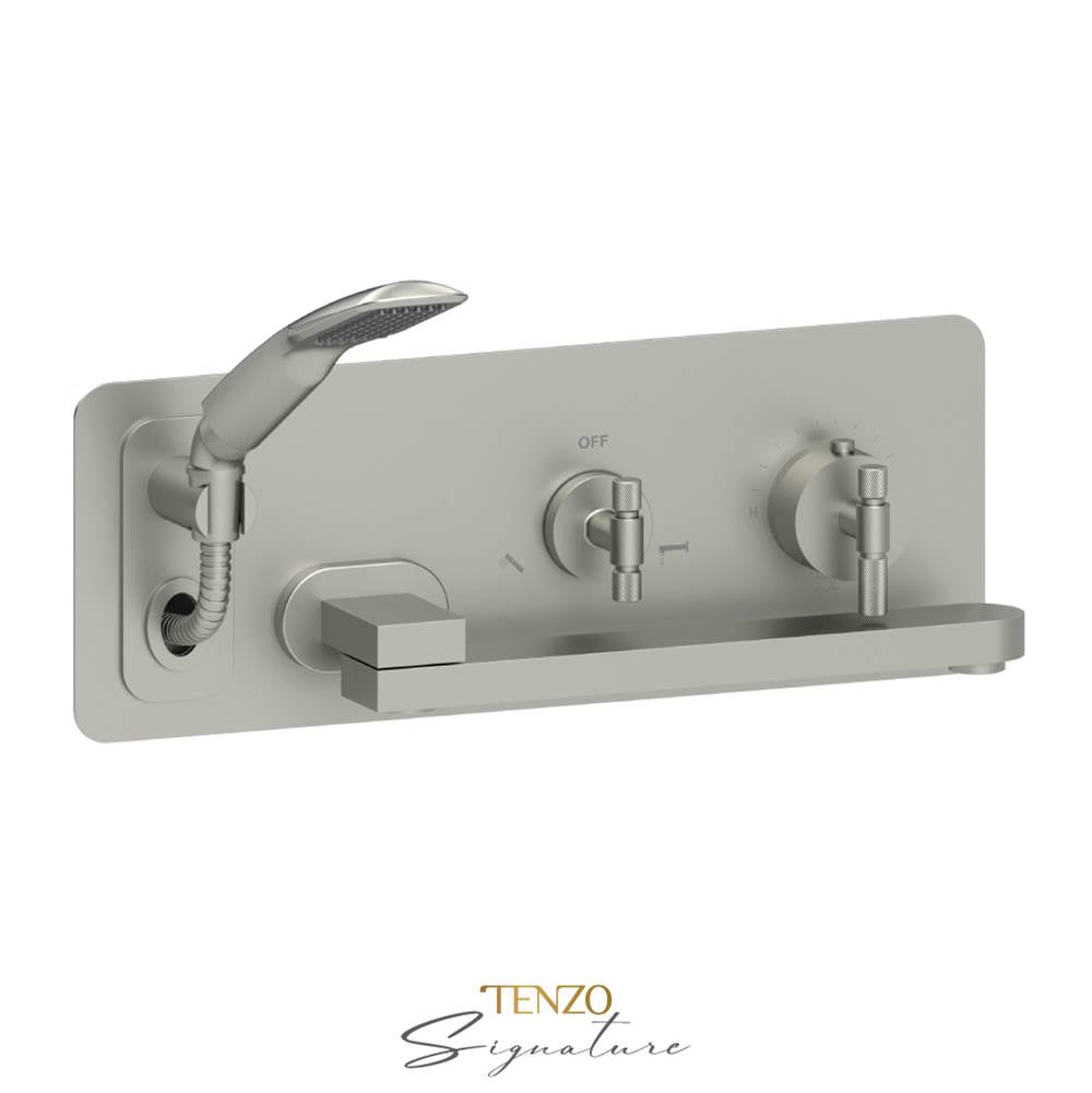 Tenzo BET74-F Wall Mount Tub Faucet With Swivel Spout Bellacio-F