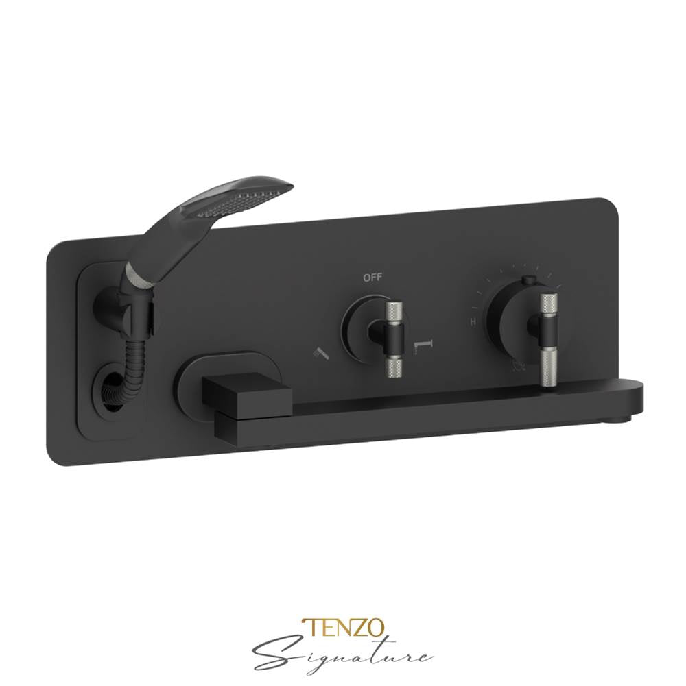 Tenzo BET74-F Wall Mount Tub Faucet With Swivel Spout Bellacio-F