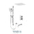 Tenzo F-DEPB33-511655 Trim For Delano T-Box Kit 3 Functions Pressure Balance