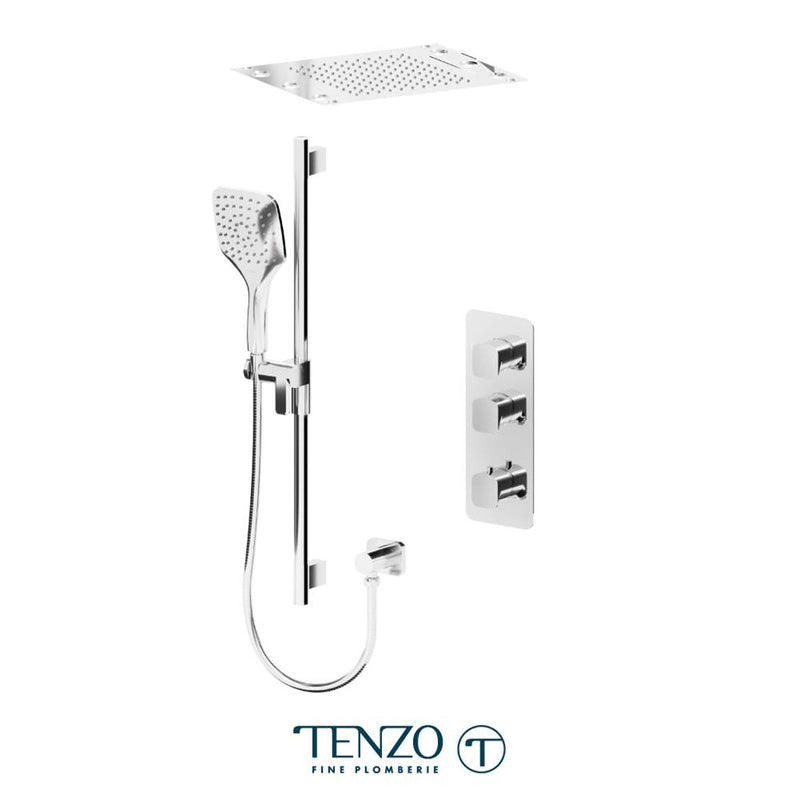 Tenzo F-DET42-22143-CR Trim For Delano Extenza Kit 2 Functions Thermo Chrome Finish