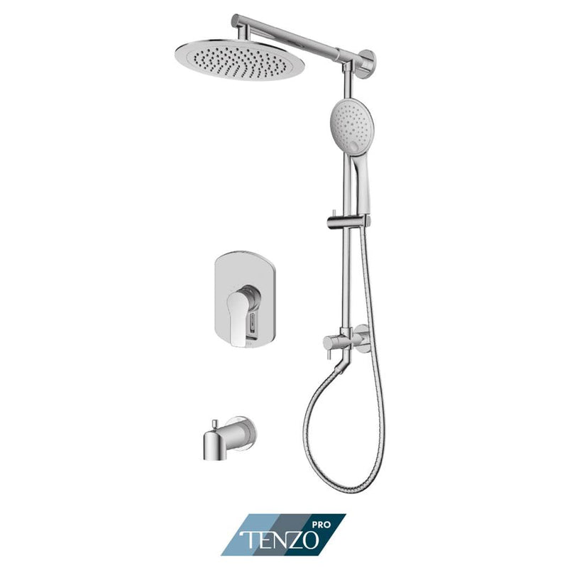 Tenzo F-GAPB21-R1202-CR Trim For Galia Tenzo Pro Kit 1 Function Pressure Balance Chrome Finish
