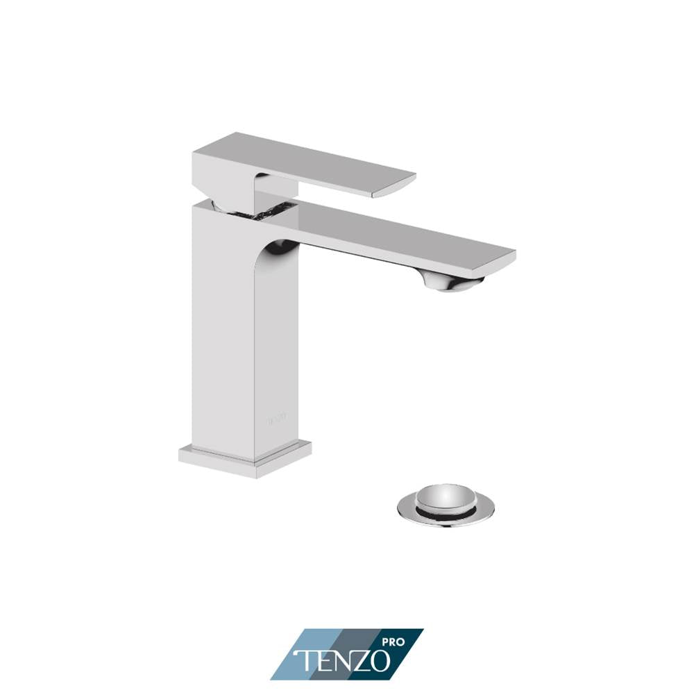 Tenzo KA11-P-CR Kalissa Single Hole Lavatory Faucet Chrome With Drain