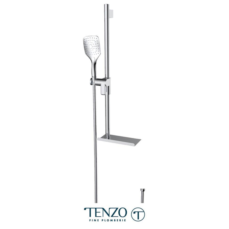 Tenzo KRDT-3518-CR Sliding Bar Kit With Shelf Chrome
