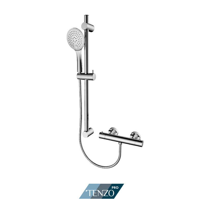 Tenzo TEX109-10822-CR Thermostatic External Kit With Volume Control Chrome