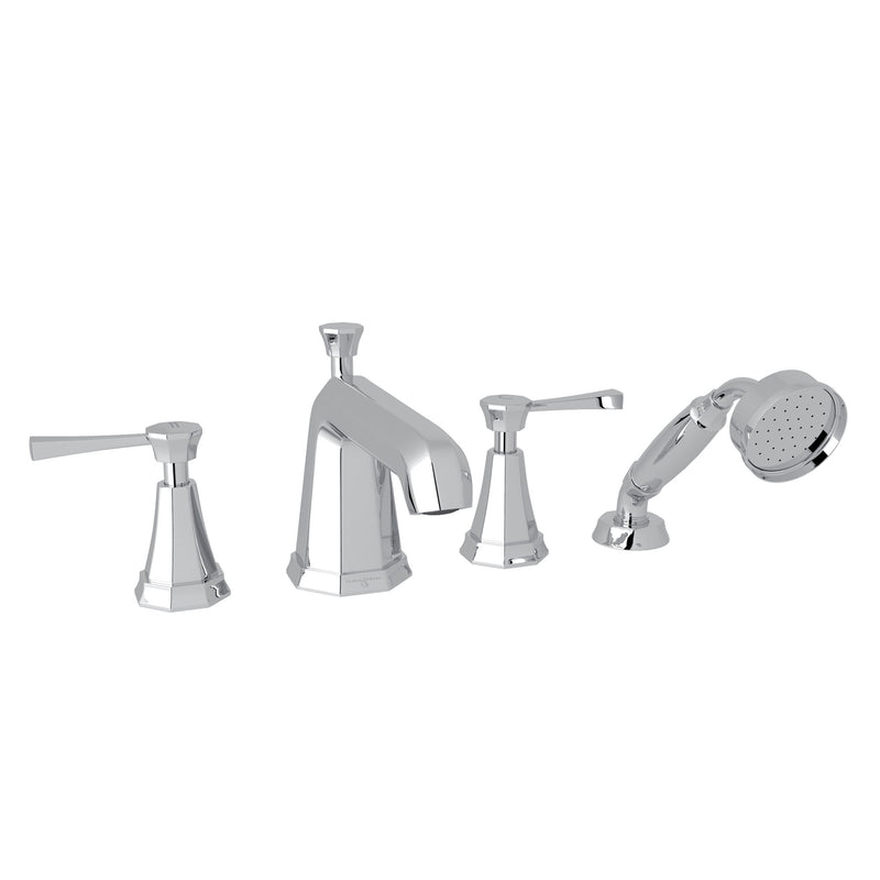Perrin & Rowe U.3152 Deco 4-Hole Deck Mount Tub Filler - Parent