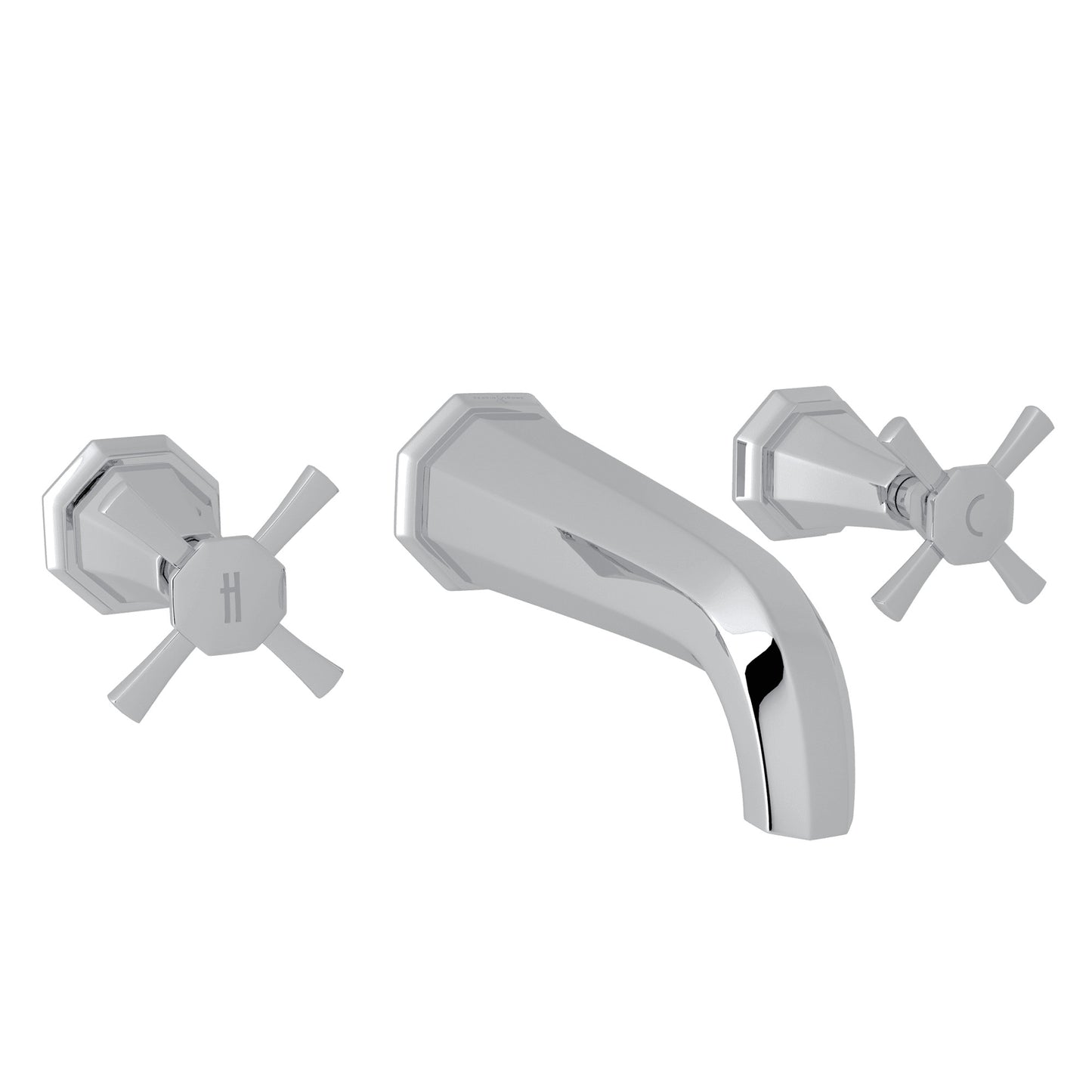 Perrin & Rowe U.3171 Deco Wall Mount Lavatory Faucet Trim - Parent