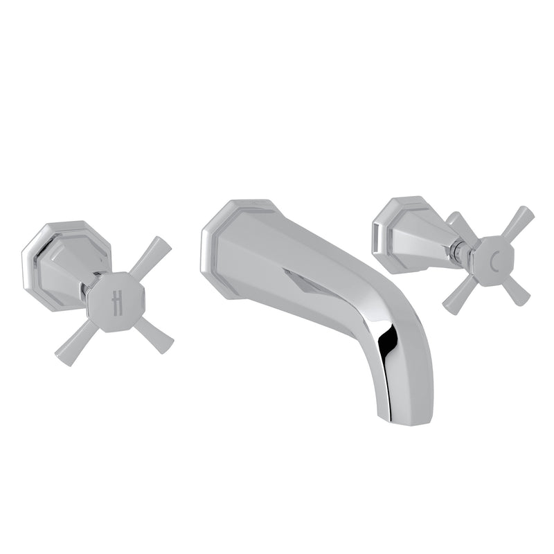 Perrin & Rowe U.3171 Deco Wall Mount Lavatory Faucet Trim - Parent