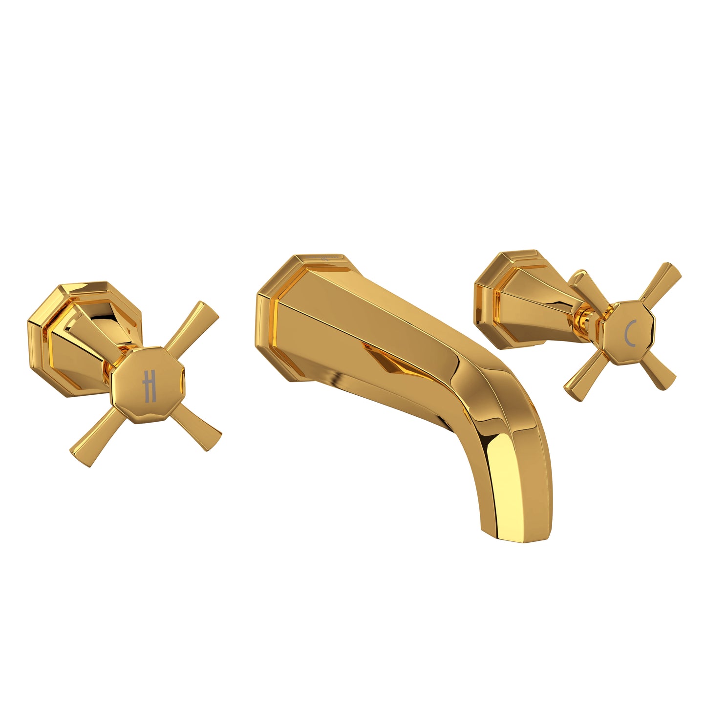 Perrin & Rowe U.3171 Deco Wall Mount Lavatory Faucet Trim