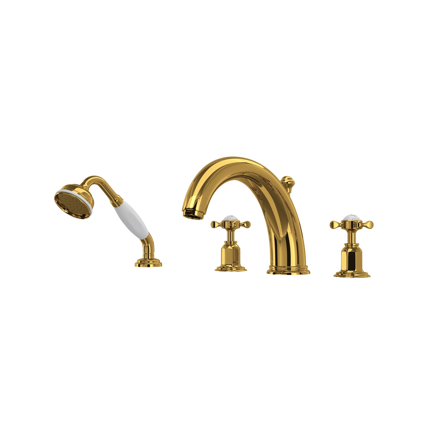 Perrin & Rowe U.3249 Edwardian 4-Hole Deck Mount Tub Filler