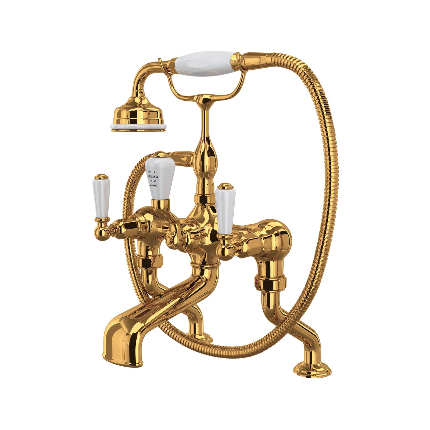 Perrin & Rowe U.3500 Traditional Exposed Deck Mount Tub Filler
