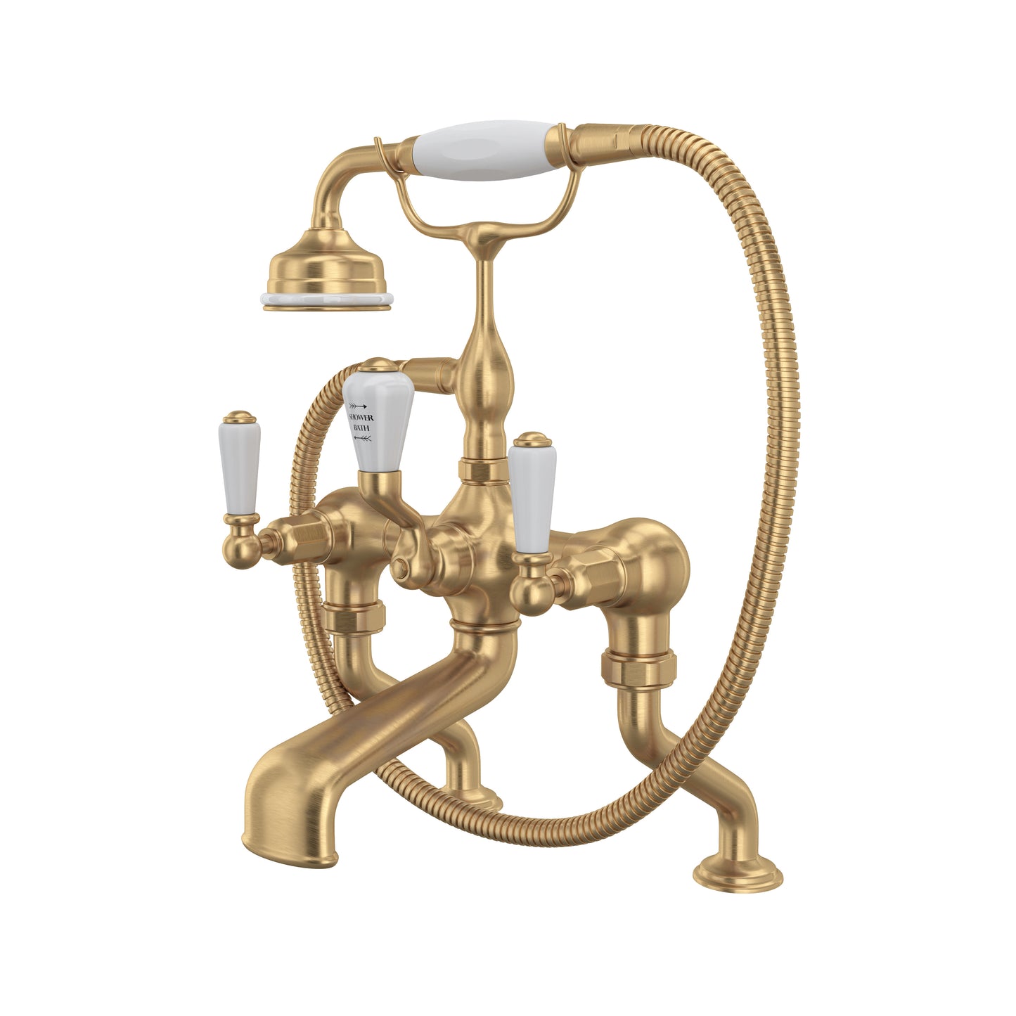 Perrin & Rowe U.3500 Traditional Exposed Deck Mount Tub Filler