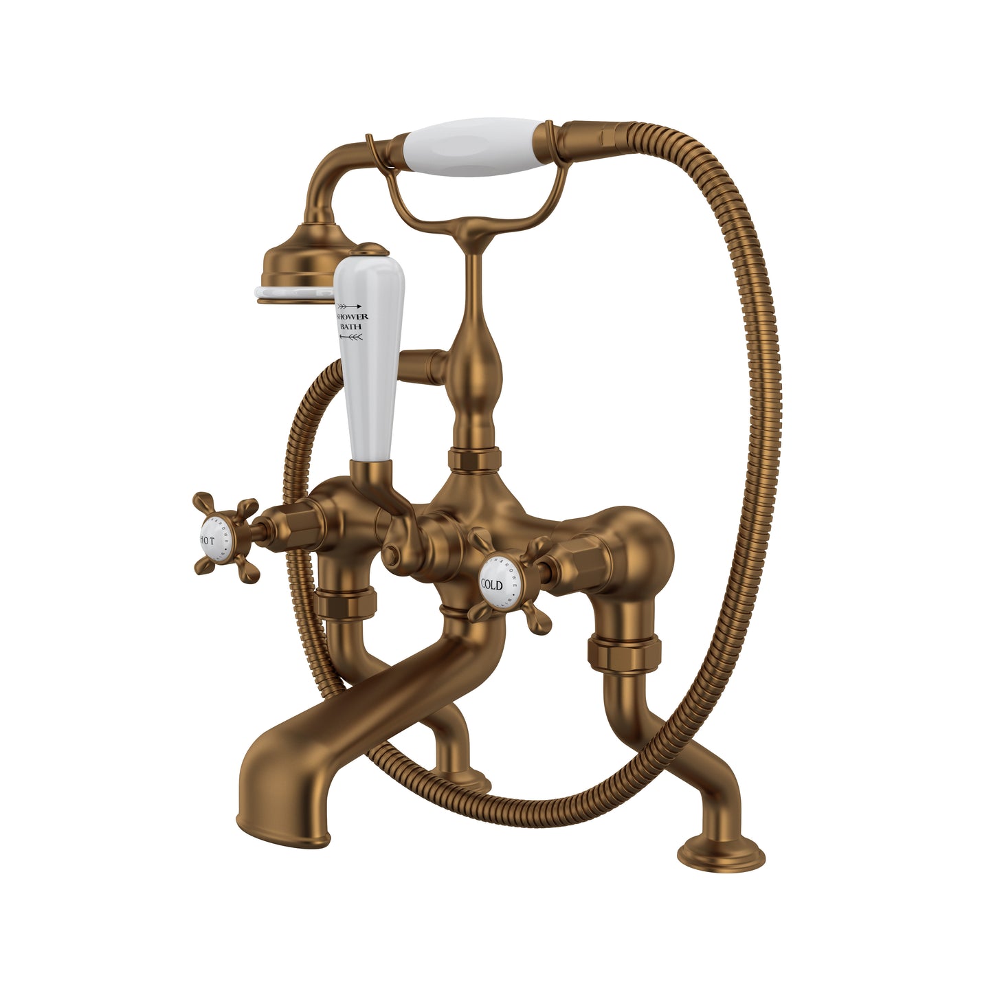 Perrin & Rowe U.3501 Traditional Exposed Wall Mount Tub Filler