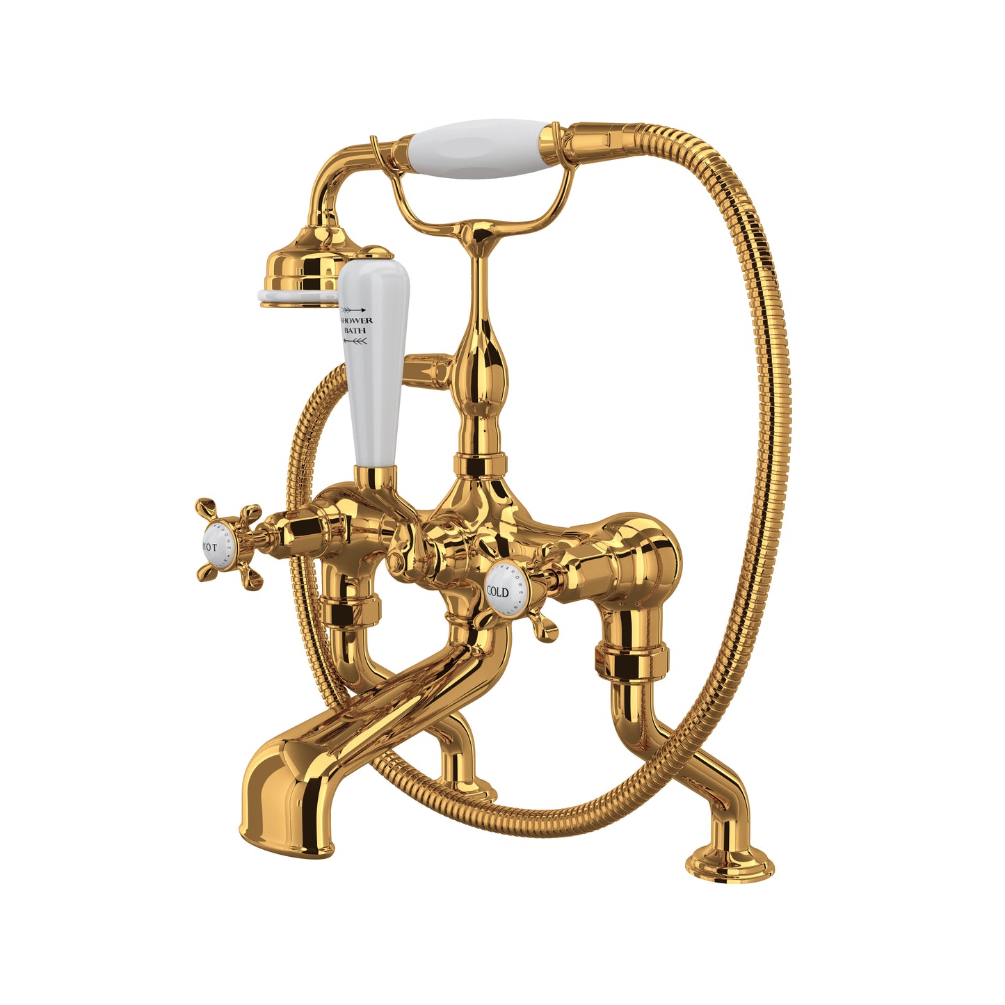 Perrin & Rowe U.3501 Traditional Exposed Wall Mount Tub Filler