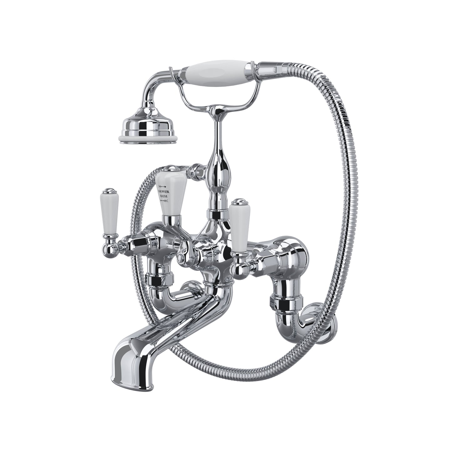 Perrin & Rowe U.3510 Traditional Exposed Wall Mount Tub Filler - Parent