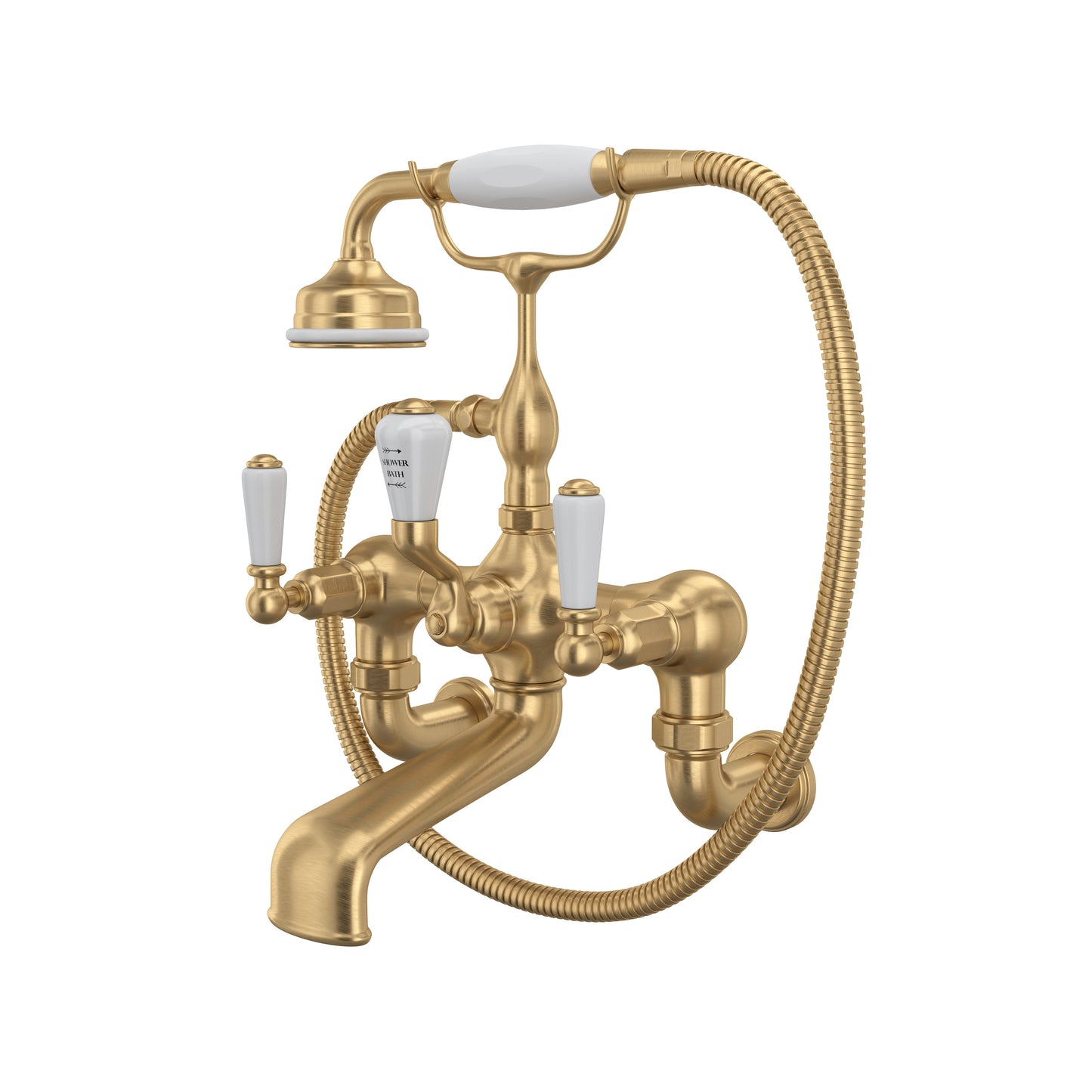 Perrin & Rowe U.3510 Traditional Exposed Wall Mount Tub Filler