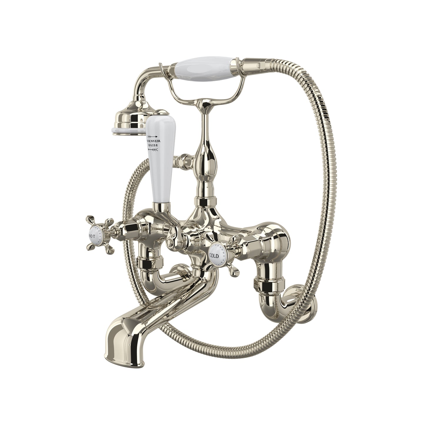 Perrin & Rowe U.3511 Traditional Exposed Wall Mount Tub Filler