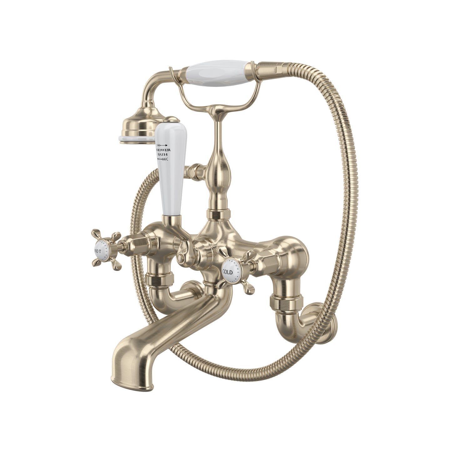 Perrin & Rowe U.3511 Traditional Exposed Wall Mount Tub Filler