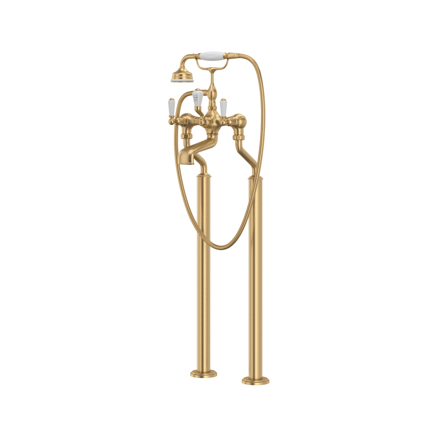 Perrin & Rowe U.3520 Traditional Floor Mount Tub Filler