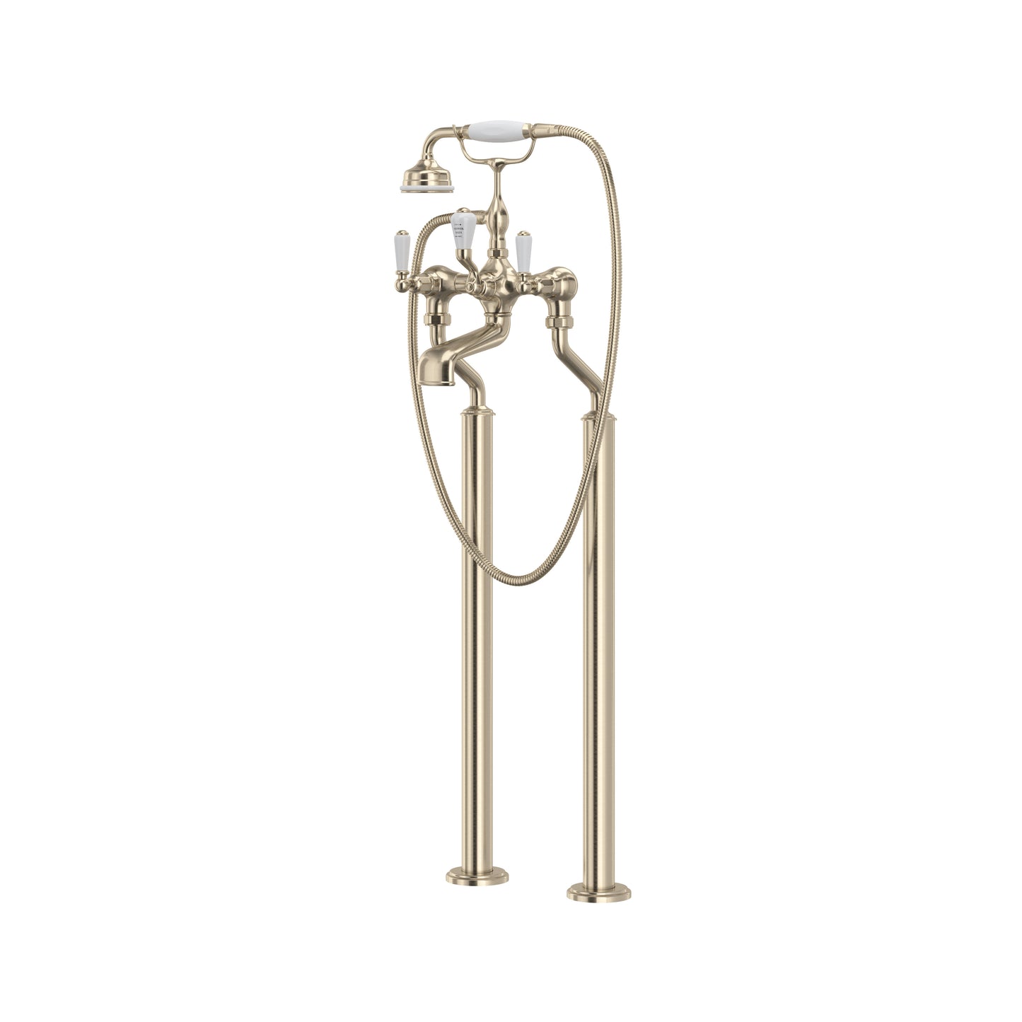 Perrin & Rowe U.3520 Traditional Floor Mount Tub Filler