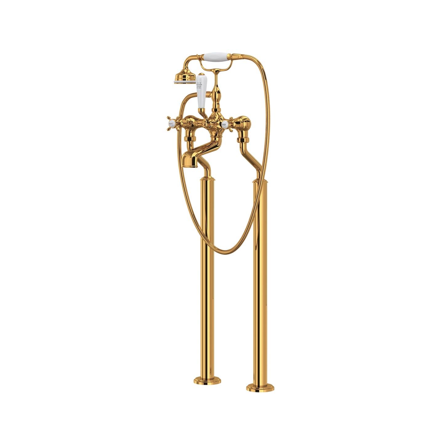 Perrin & Rowe U.3521 Traditional Floor Mount Tub Filler