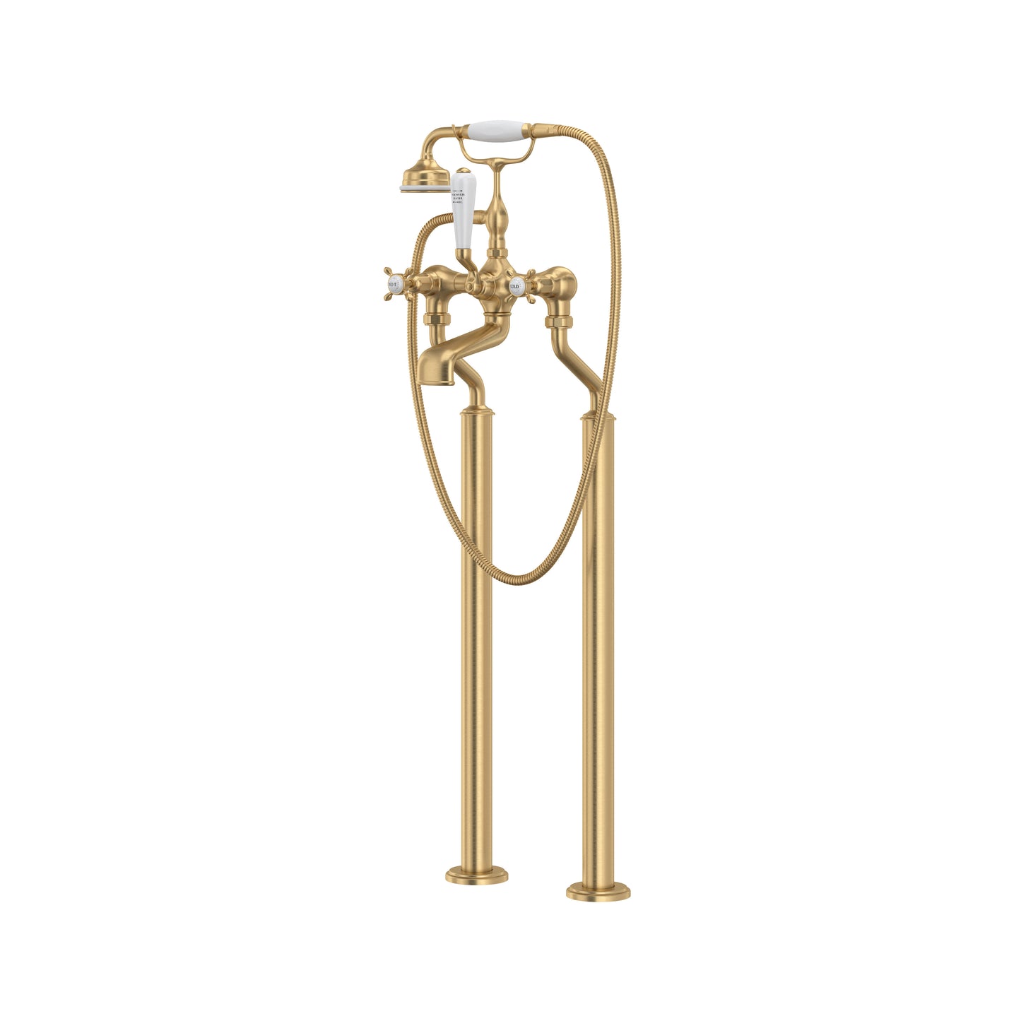 Perrin & Rowe U.3521 Traditional Floor Mount Tub Filler