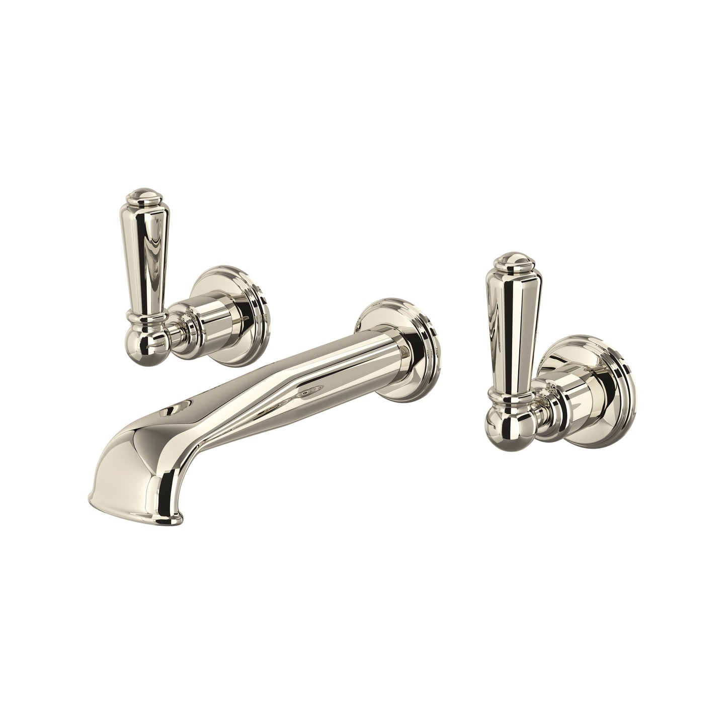 Perrin & Rowe U.3560 Edwardian Wall Mount Lavatory Faucet Trim With U-Spout