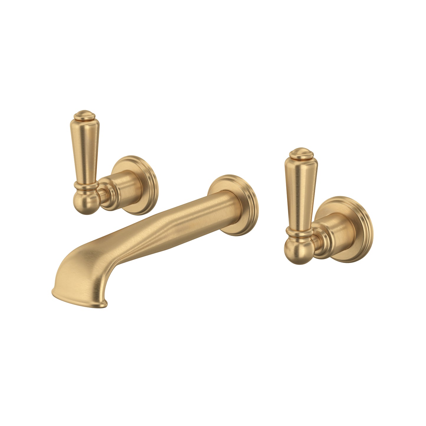Perrin & Rowe U.3560 Edwardian Wall Mount Lavatory Faucet Trim With U-Spout