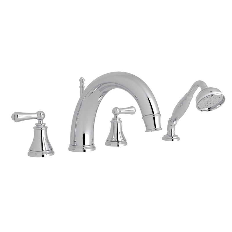 Perrin & Rowe U.3648 Georgian Era 4-Hole Deck Mount Tub Filler With C-Spout - Parent