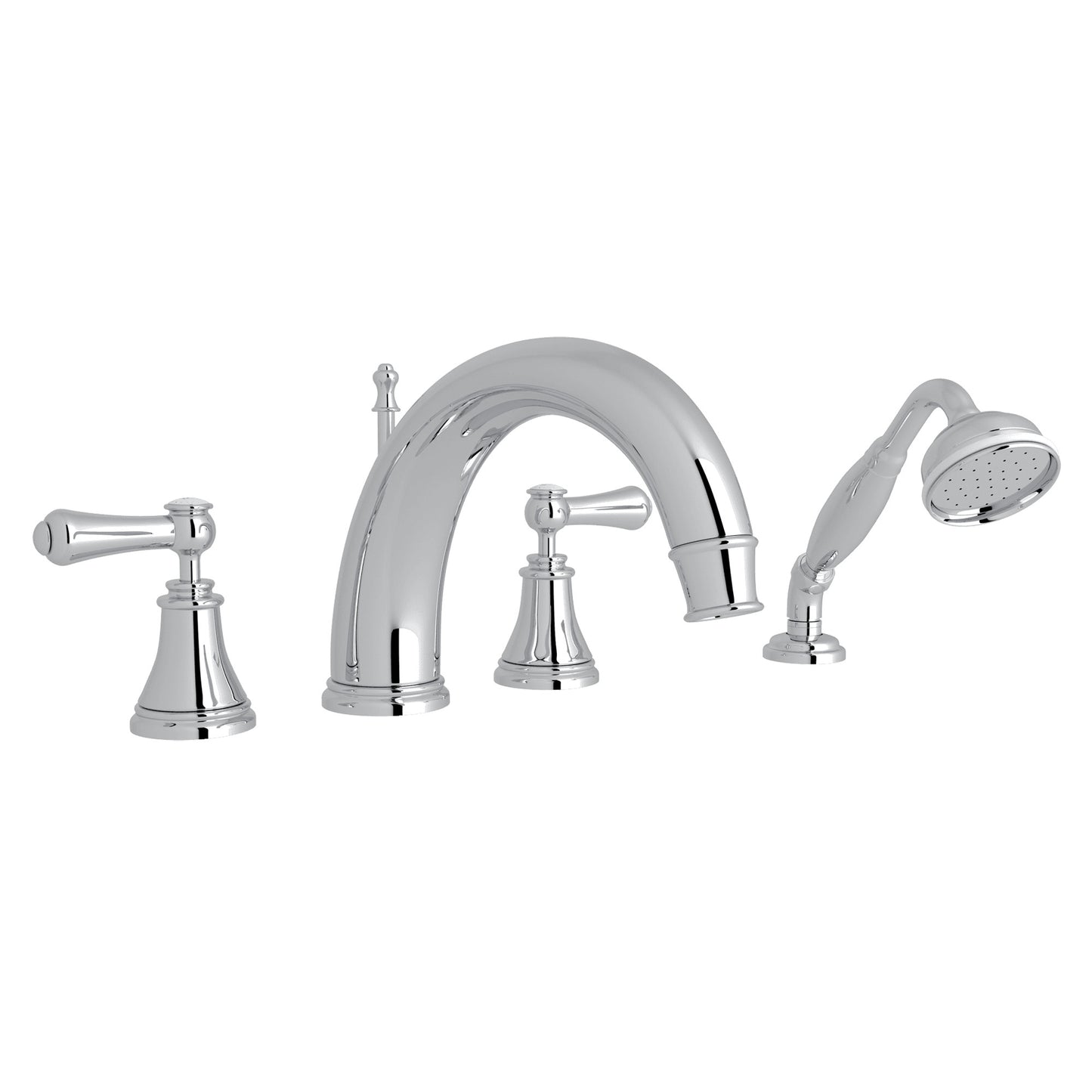 Perrin & Rowe U.3648 Georgian Era 4-Hole Deck Mount Tub Filler With C-Spout - Parent