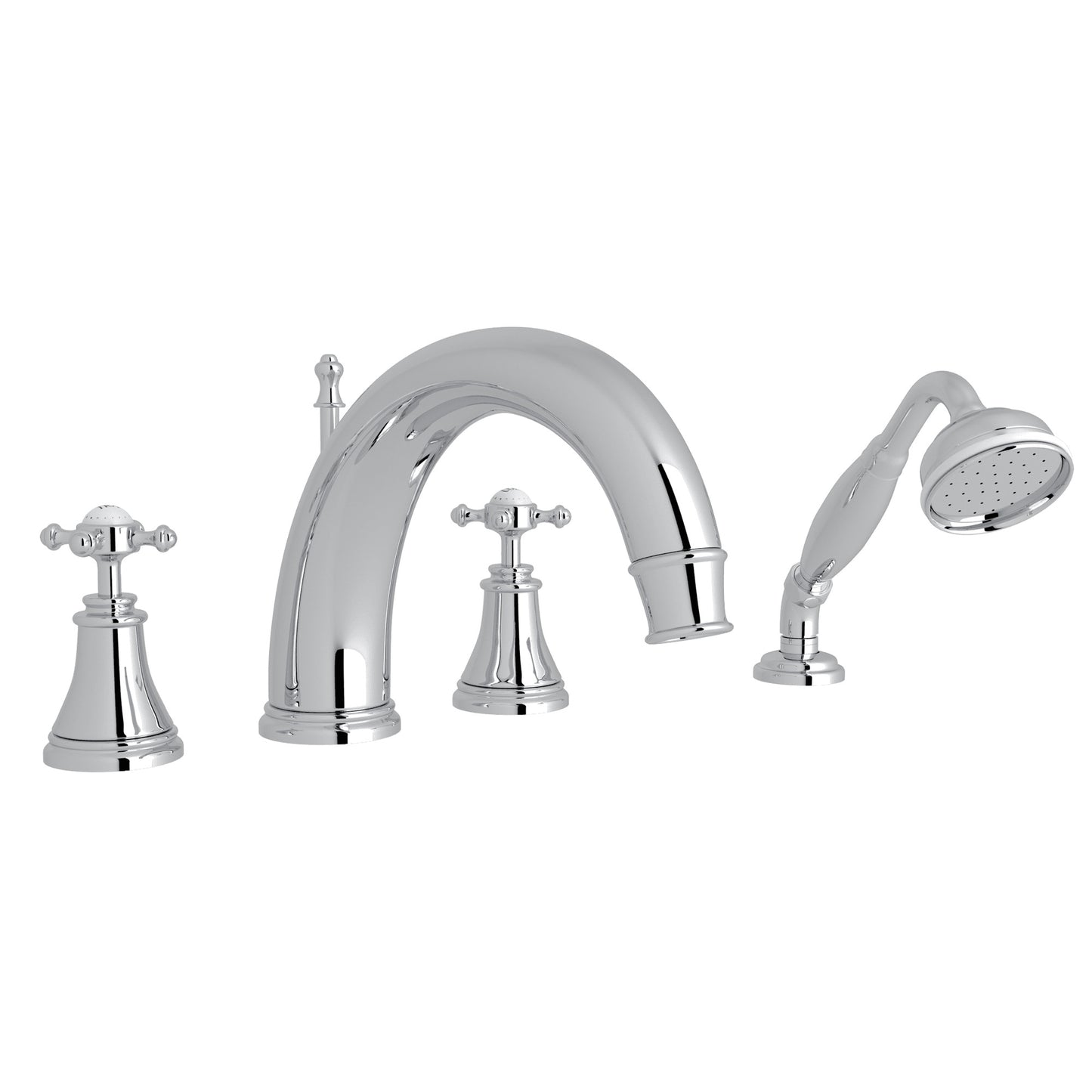 Perrin & Rowe U.3649 Georgian Era 4-Hole Deck Mount Tub Filler With C-Spout - Parent