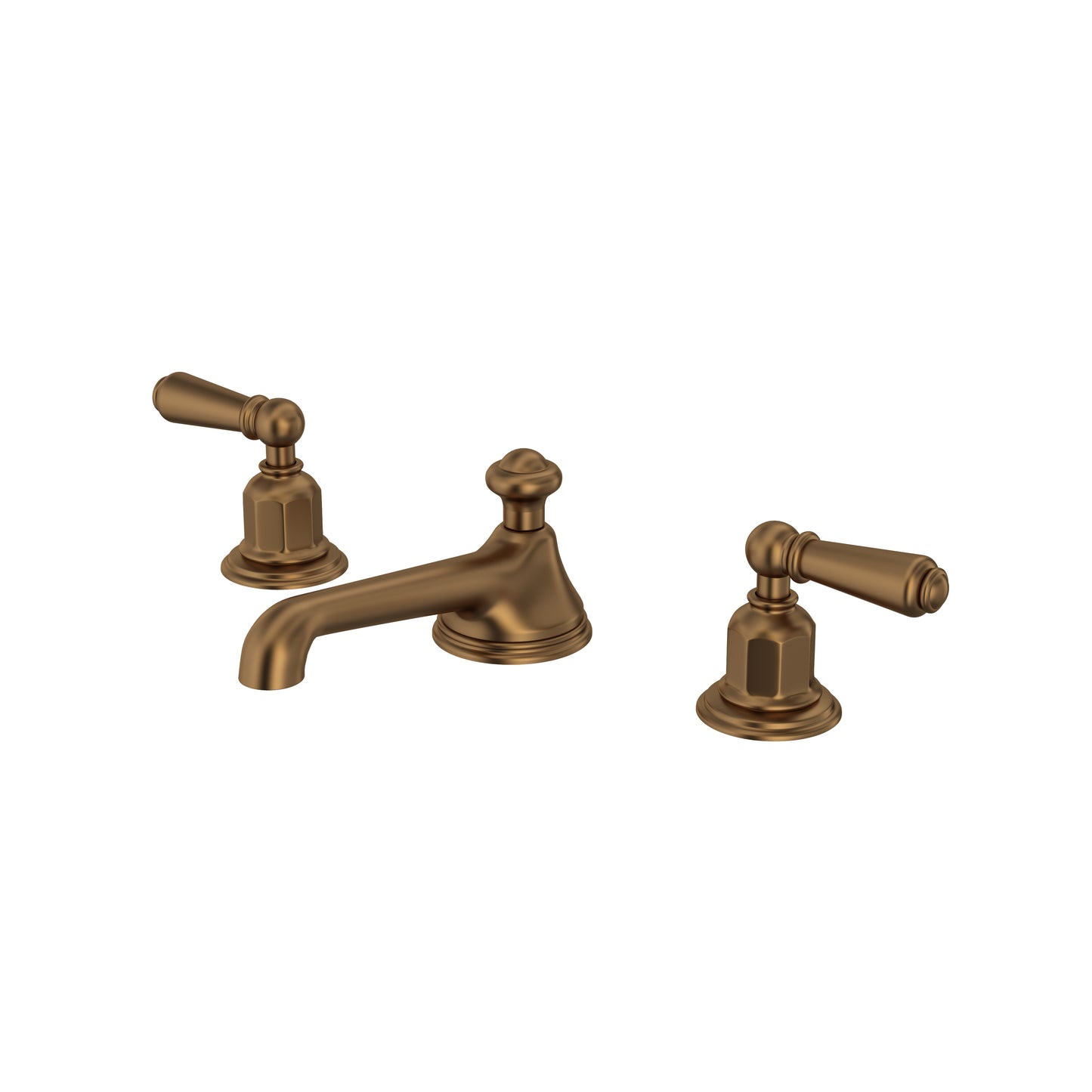 Perrin & Rowe U.3705 Edwardian Widespread Lavatory Faucet With Low Spout