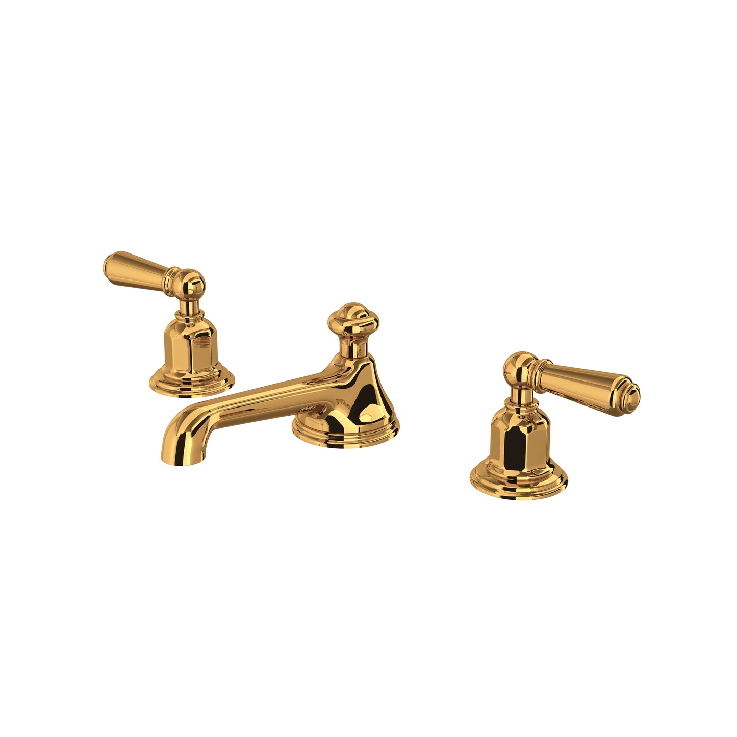 Perrin & Rowe U.3705 Edwardian Widespread Lavatory Faucet With Low Spout