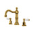Perrin & Rowe U.3720 Edwardian Widespread Lavatory Faucet With Column Spout