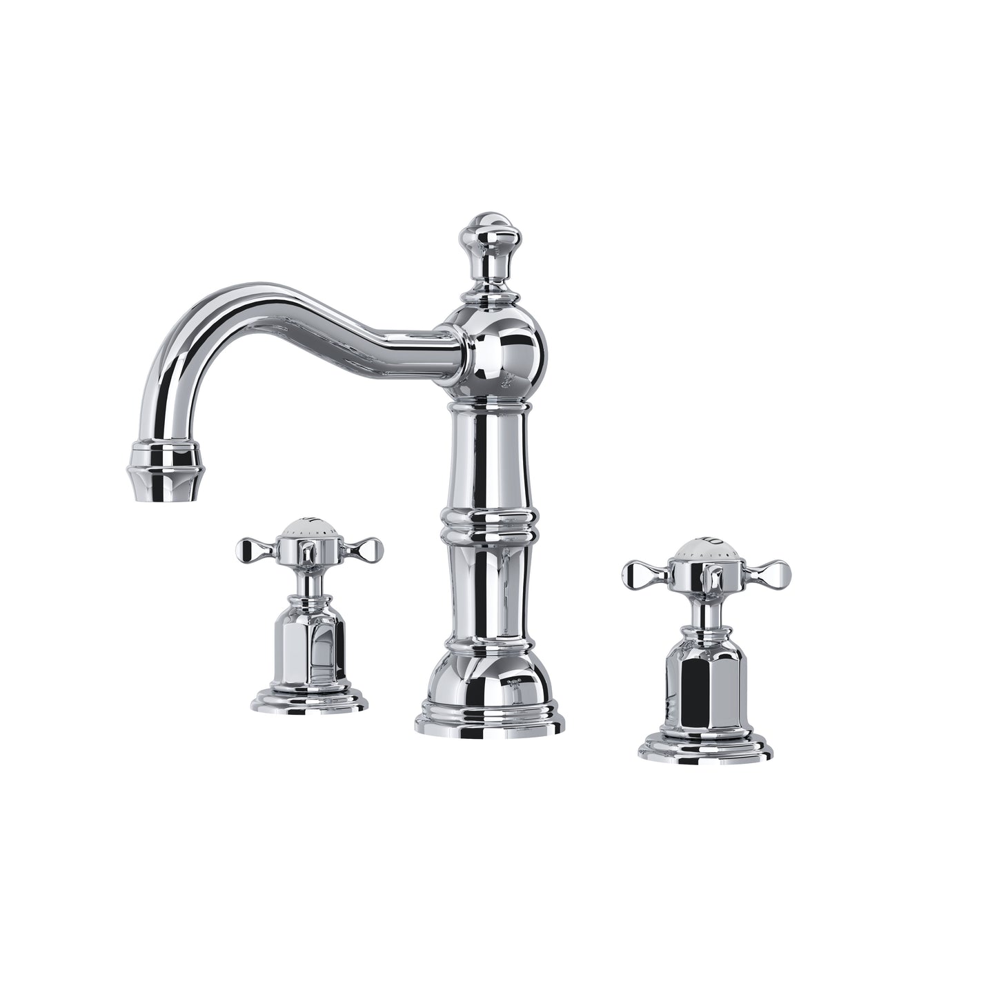 Perrin & Rowe U.3721 Edwardian Widespread Lavatory Faucet With Column Spout - Parent