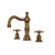Perrin & Rowe U.3721 Edwardian Widespread Lavatory Faucet With Column Spout