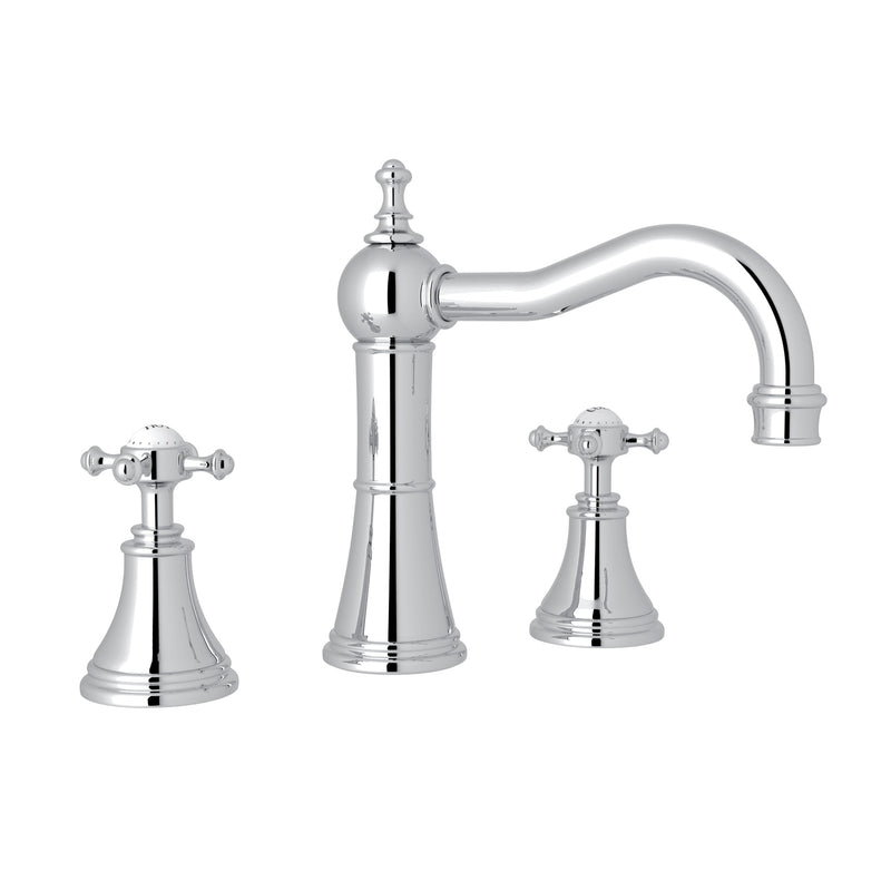 Perrin & Rowe U.3724 Georgian Era Widespread Lavatory Faucet With Column Spout - Parent