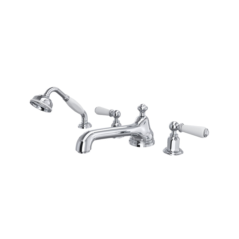 Perrin & Rowe U.3737 Edwardian 4-Hole Deck Mount Tub Filler With Low Spout - Parent