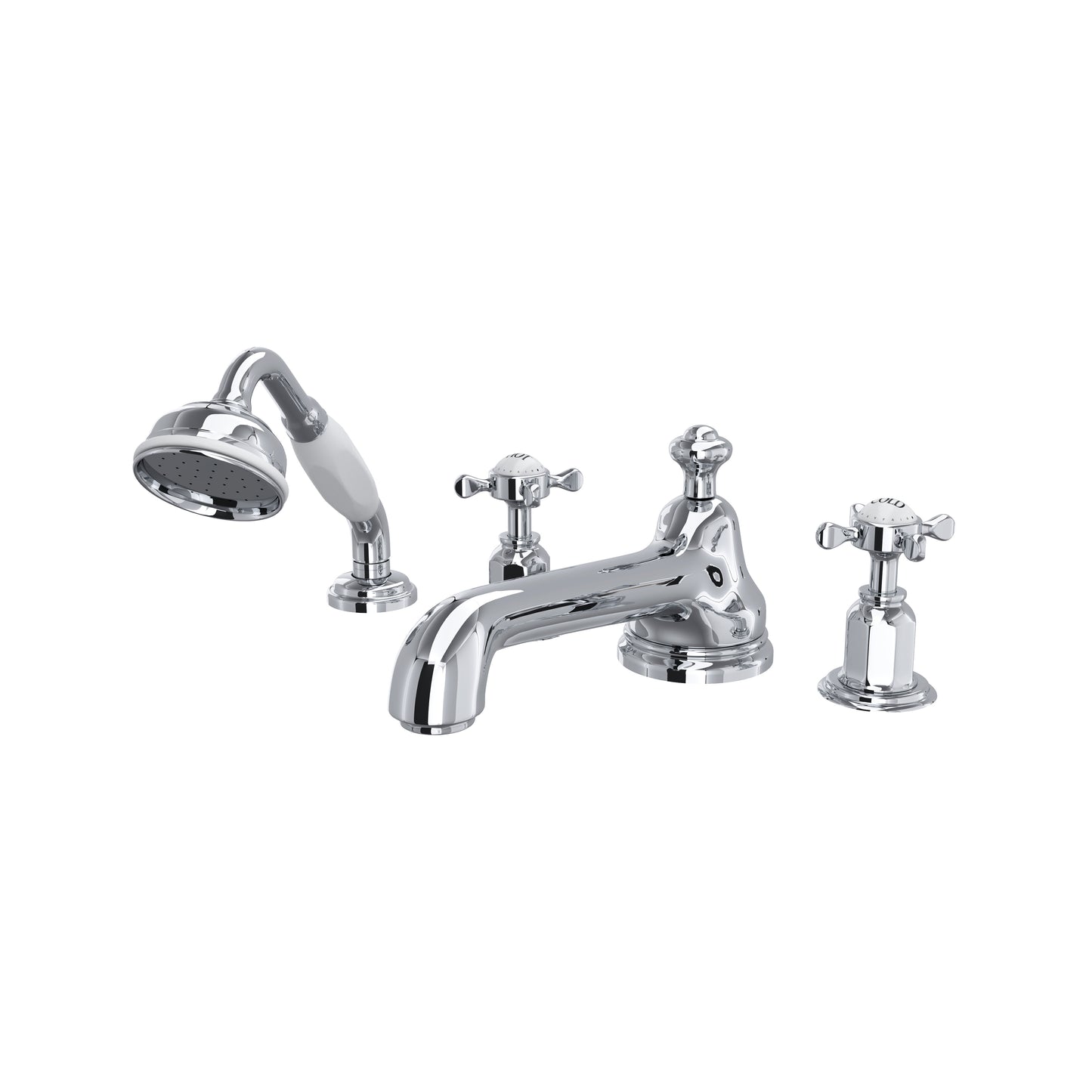 Perrin & Rowe U.3738 Edwardian 4-Hole Deck Mount Tub Filler With Low Spout - Parent