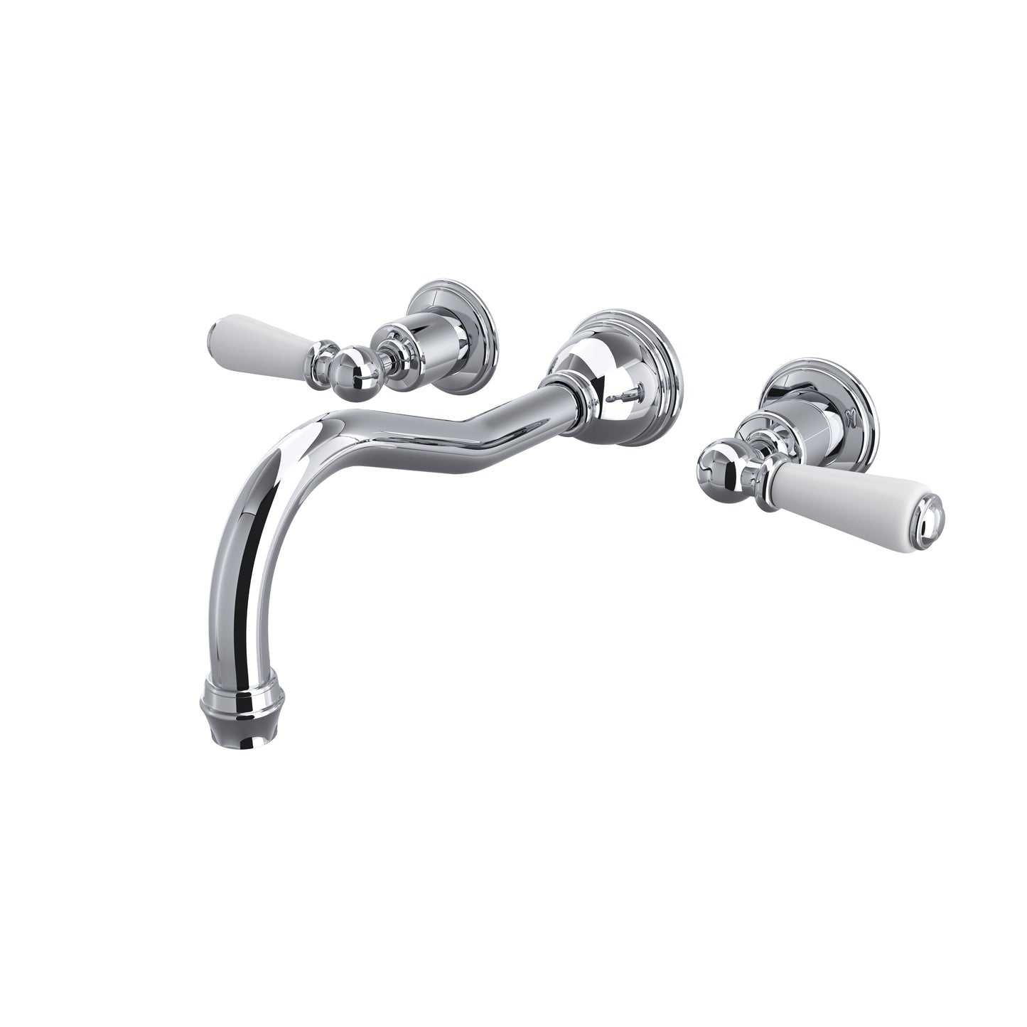 Perrin & Rowe U.3780 Edwardian Wall Mount Tub Filler Trim With Column Spout - Parent