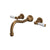 Perrin & Rowe U.3780 Edwardian Wall Mount Tub Filler Trim With Column Spout