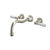 Perrin & Rowe U.3780 Edwardian Wall Mount Tub Filler Trim With Column Spout