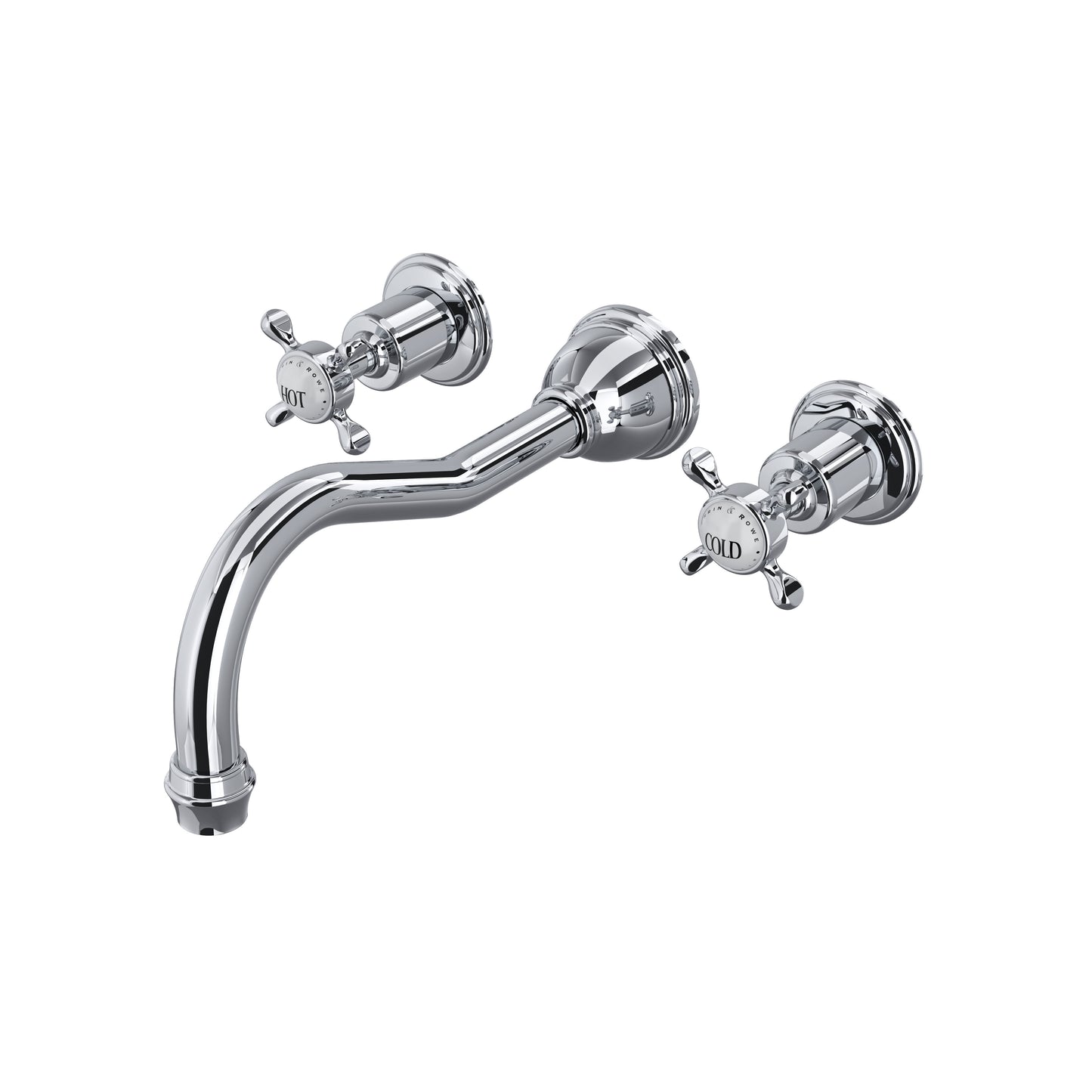 Perrin & Rowe U.3781 Edwardian Wall Mount Tub Filler Trim With Column Spout - Parent