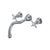Perrin & Rowe U.3781 Edwardian Wall Mount Tub Filler Trim With Column Spout - Parent