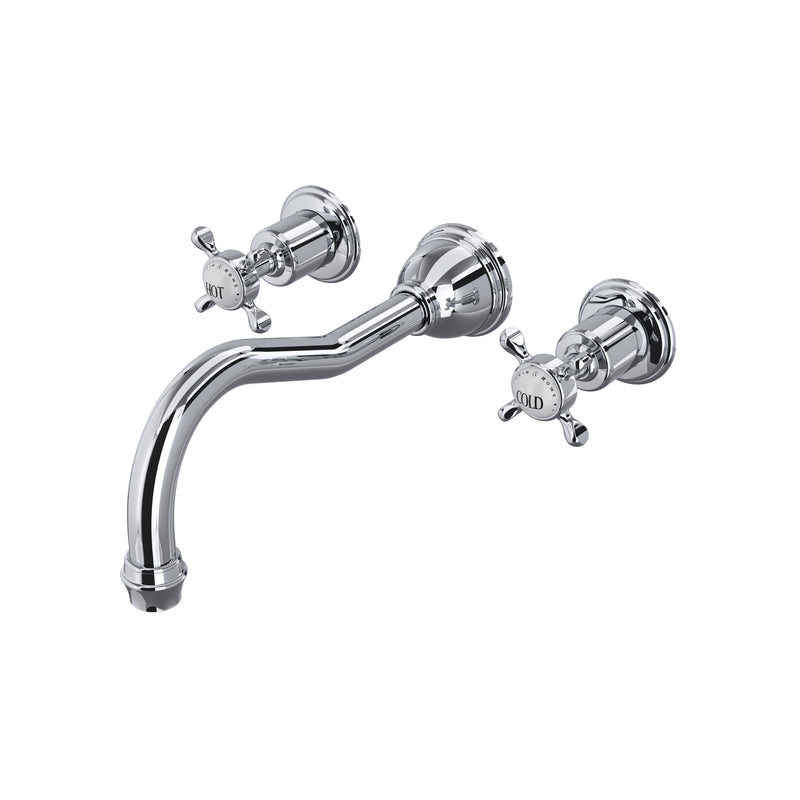 Perrin & Rowe U.3781 Edwardian Wall Mount Tub Filler Trim With Column Spout - Parent