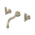 Perrin & Rowe U.3790 Edwardian Wall Mount Lavatory Faucet Trim With Column Spout