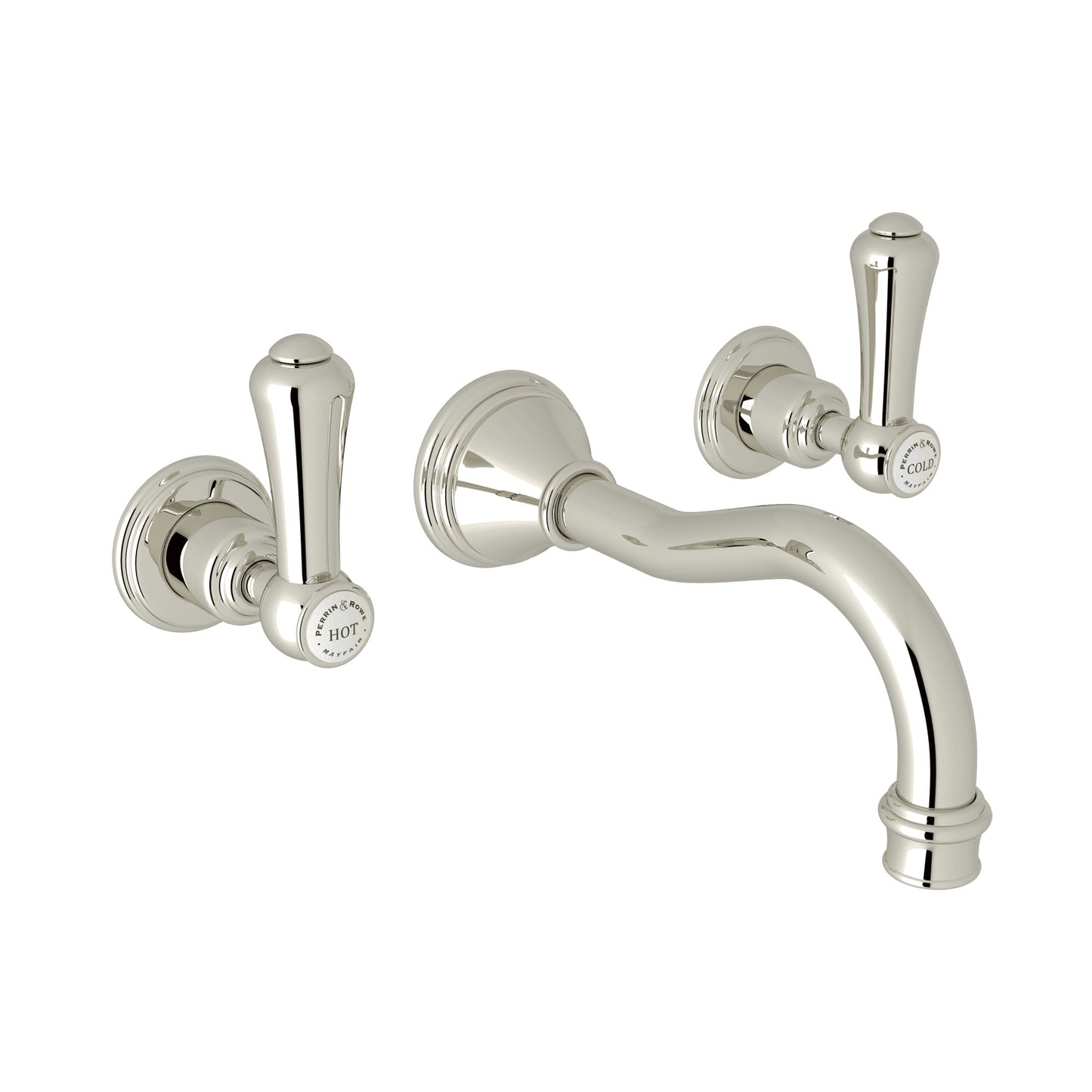 Perrin & Rowe U.3793 Georgian Era Wall Mount Lavatory Faucet Trim