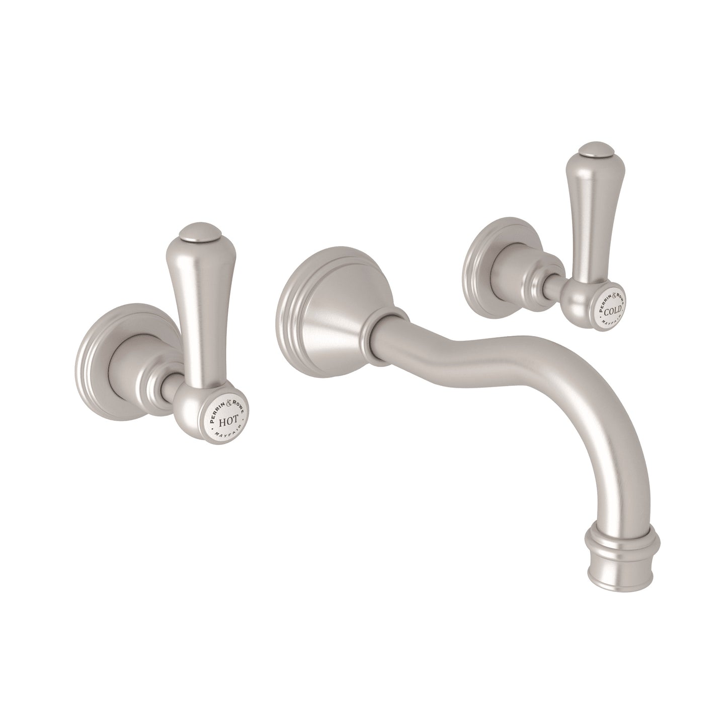 Perrin & Rowe U.3793 Georgian Era Wall Mount Lavatory Faucet Trim