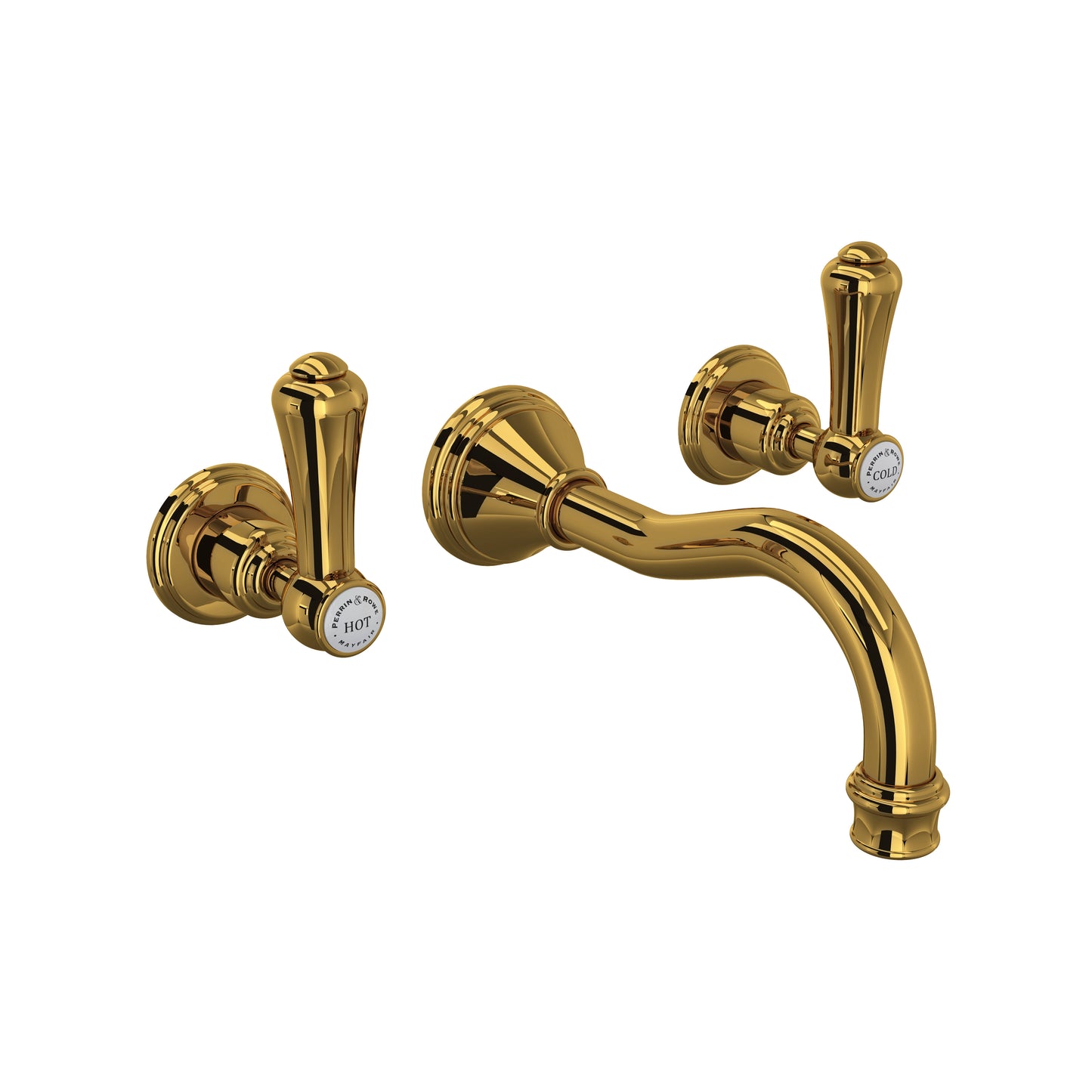 Perrin & Rowe U.3793 Georgian Era Wall Mount Lavatory Faucet Trim