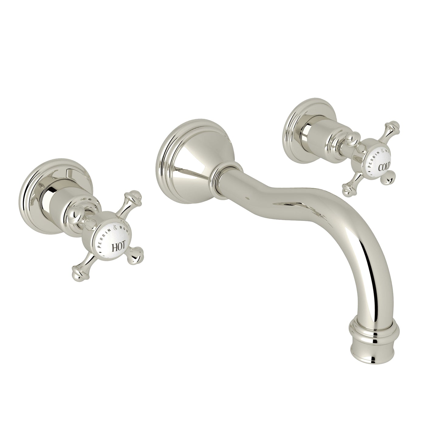 Perrin & Rowe U.3794 Georgian Era Wall Mount Lavatory Faucet Trim