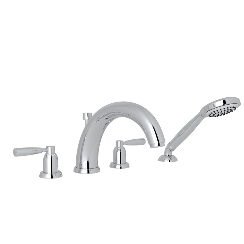 Perrin & Rowe U.3848 Holborn 4-Hole Deck Mount Tub Filler With U-Spout - Parent